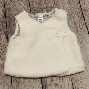 White Sherpa vest, never worn.